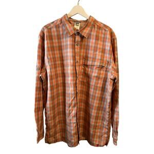 THE NORTH FACE PLAID BUTTON DOWN LONG SLEEVE SHIRT SIZE XL